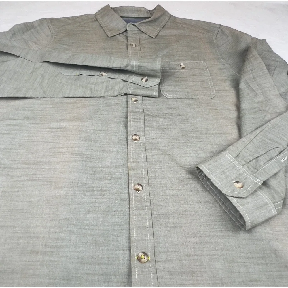 The North Face Shirt‎ Mens XL Green Fade Preppy Classic Outdoor Comfort Casual